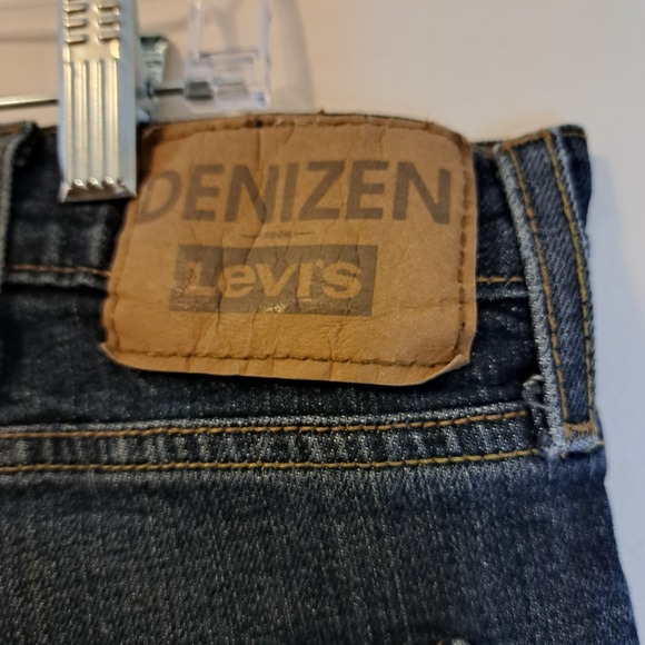 Denizen From levis Jeans Mens 38x32 Blue 218 Straight Fit Blue Jeans Denim - Picture 3 of 11